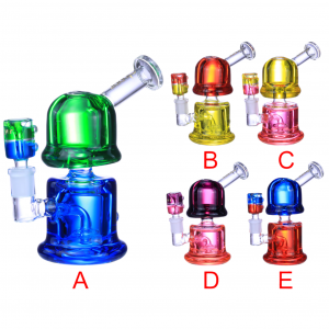 Clover Glass - 6.5" Dual Hues Glycerin DingDong Elegance Water Pipe [WPD-335]